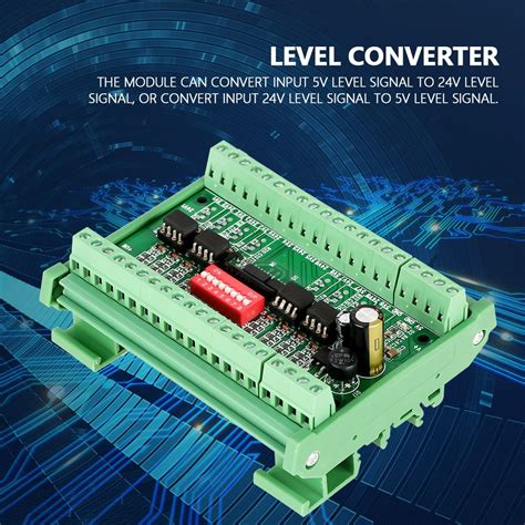 Buy Level Translator 5V/24V 8 Channel Voltage Level Translator Square ...