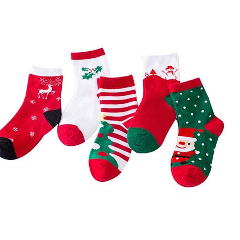 LITOON Christmas Socks Children Socks Kid Socks Cotton Socks Christmas ...