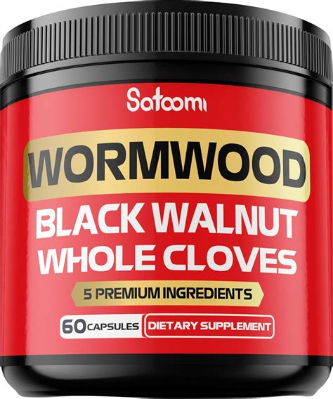 Amazon.com: Satoomi 5 in 1 Wormwood Capsules Supplement - Extracted ...
