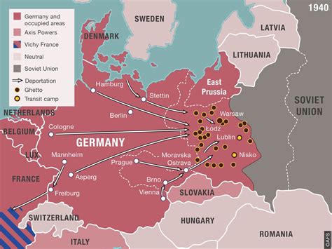 The Holocaust Concentration Camps Map