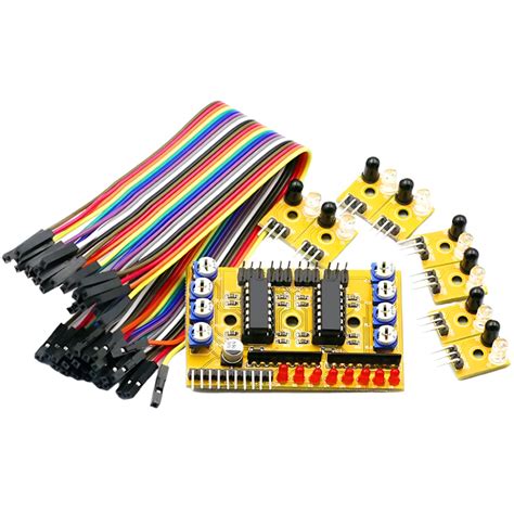 8-channel Infrared obstacle module TCRT5000 @ KitsGuru