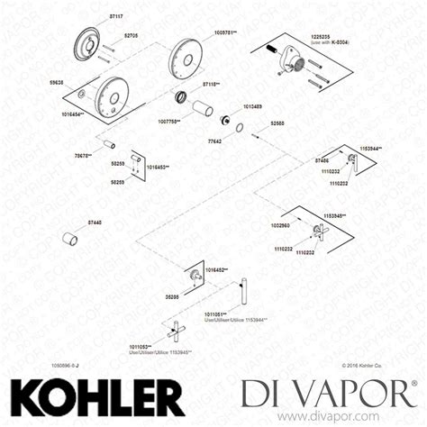 Kohler Shower Valve Parts Diagram and Identification