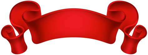 Banner Clip art - Red Decorative Banner Transparent PNG Clip Art png ...