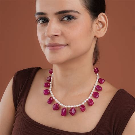 Pearl Ruby Tumbles Necklace – Totapari