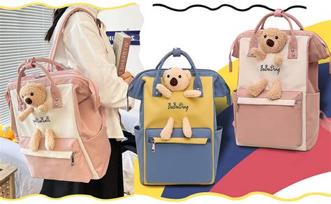 Buy House of Quirk Baby Diaper Bag Maternity Backpack Cut Bear Mom Bag ...