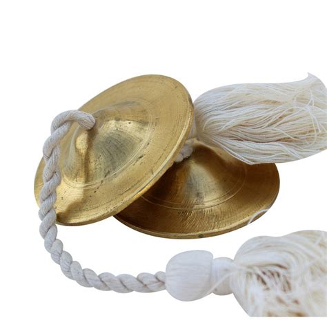 Brass Manjeera Cymbal Clapper Bell | Rhythmic Enchantment for Music ...