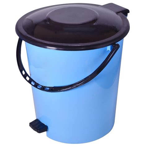 Kuber Industries Pedal Dustbin With Handle|Plastic Small Bin For Office ...
