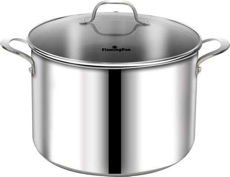 Buy Flamingpan 12QT Heavy Duty Stainless Steel Stock Pot - Perfect Pot ...