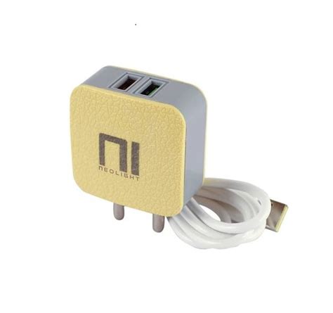 Neolight Fast Mobile Charger for Android Phones 2 USB Multiple Charger ...