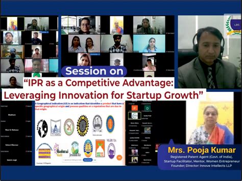 Session on “IPR as a Competitive Advantage: Leveraging Innovation for ...