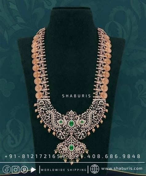 Diamond necklace sath lada Diamond Layer Haram cocktail Jewelry bridal ...