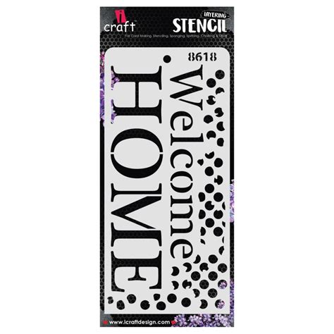iCraft Layering Stencils - 4 x 8" - 8618| Art Lounge