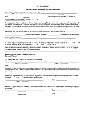 Fillable Online bsa-troop6 Cabin Camping at Camp Birch January 15-17 ...