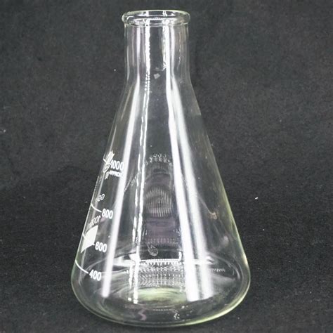 1000ml Wide Neck Borosilicate Glass Conical Erlenmeyer Flask For ...