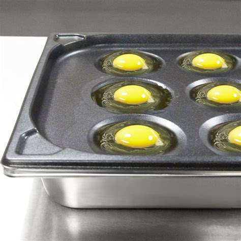 Vollrath 42100 12 Cup SteelCoat x3 Non-Stick Egg Poacher Pan