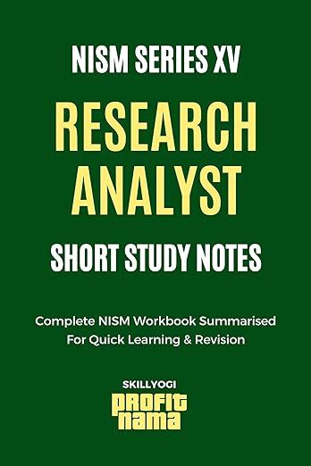 Buy NISM Research Analyst Book 2024 for Exam Preparation - Study Notes ...