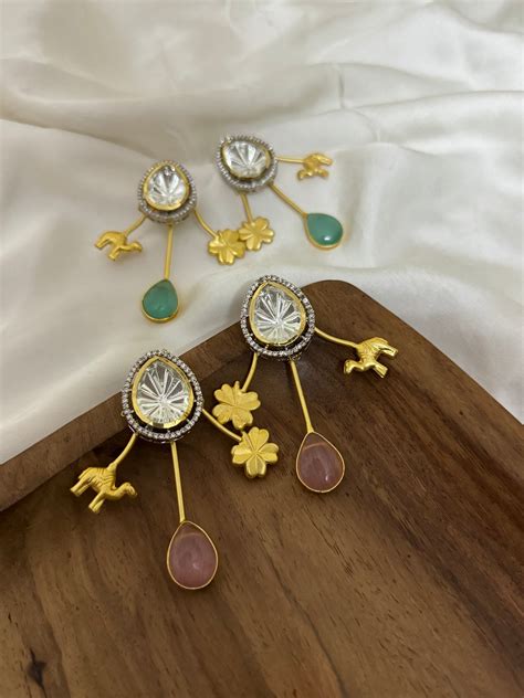 Camel Drop Diamond Studs – Ghani Phutri