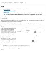 Image result for Uniform Circular Motion Lab
