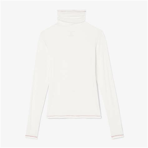 Axam Layering Turtleneck - Contrast Organic Ribbed Pima Cotton :: Ivor ...