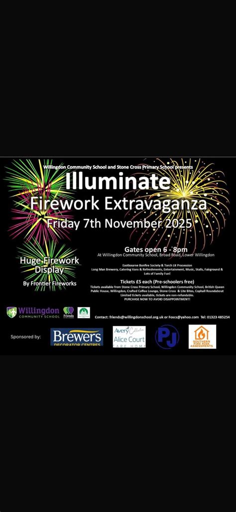 Illuminate Firework Extravaganza 2025, Willingdon Community School ...