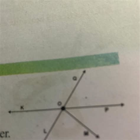 Observe the given figure and write any two linear pairs of angle ...