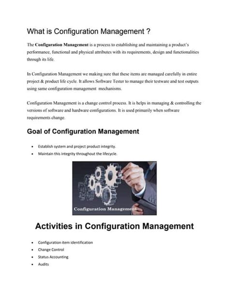 Image result for Configuration Management Tutorial