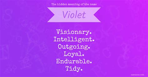 The hidden meaning of the name Violet | Namious