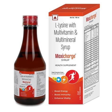 Maxicharge Multivitamin Health Supplement Syrup (A To Z Vitamin ...