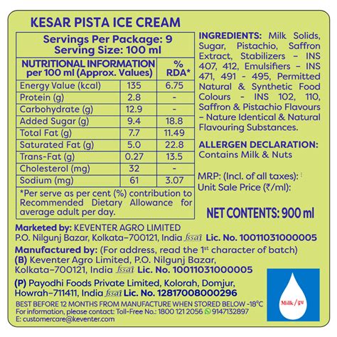Keventer Metro Kesar Pista Party Pack Ice Cream - 900ml – Shopkeventer.com