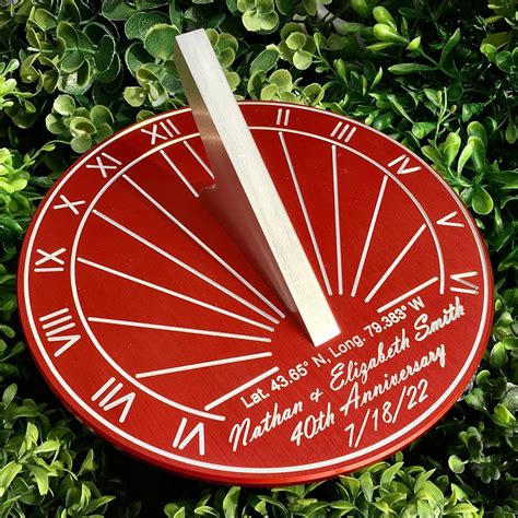 Amazon.com: 40th Anniversary Gifts Apollo Sundial - Custom Engraved ...