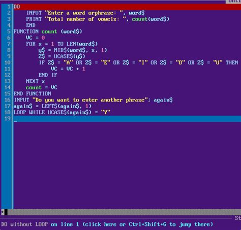 Image result for Do Loop Syntax in Q Basic