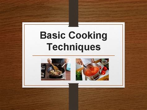 Image result for Basic Cooking Techniques