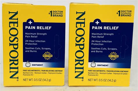 Neosporin Pain Relief Dual Action Ointment (2 pack) India | Ubuy