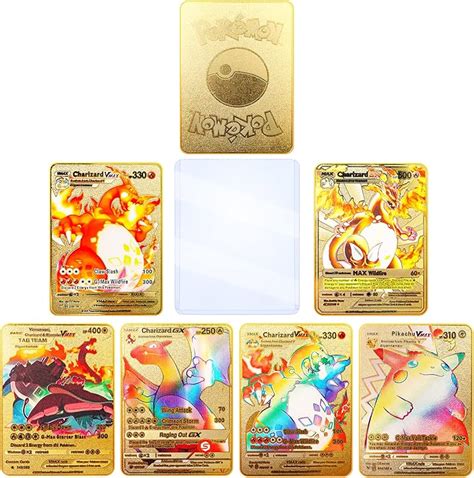 6 Vmax Cards Vmax Charizard Cards Cards Deck Included Rare | Desertcart ...