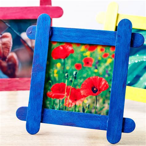 Diy Popsicle Stick Photo Frames - Easy Homemade Gift That Kids Can Make ...