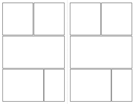 Free Printable Comic Strip Template Pages | Paper Trail Design
