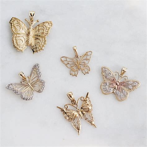 Gold Butterfly Pendant - Etsy Canada | Butterfly necklace gold, Fancy ...