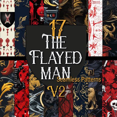 Buy House of the Flayed Man Seamless Pattern: Medieval GOT Inspired ...