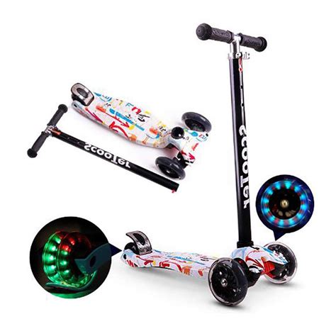 Buy XYDDC Lightweight Kids Scooter Mini Deluxe Tilt And Turn Kick ...