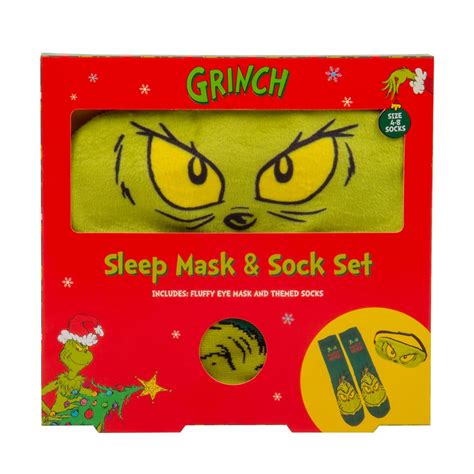 The Grinch | Grinch Sock & Sleep Mask Set | Multi | FRASERS