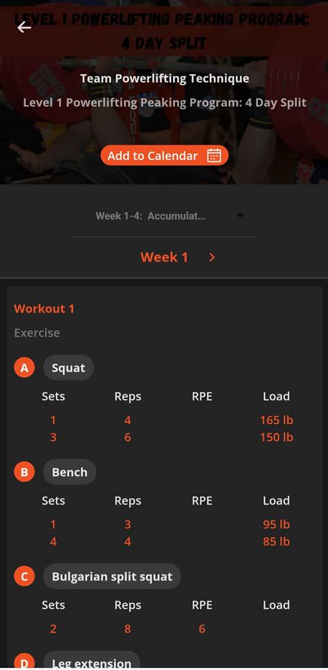 Basic Powerlifting Program 的图像结果