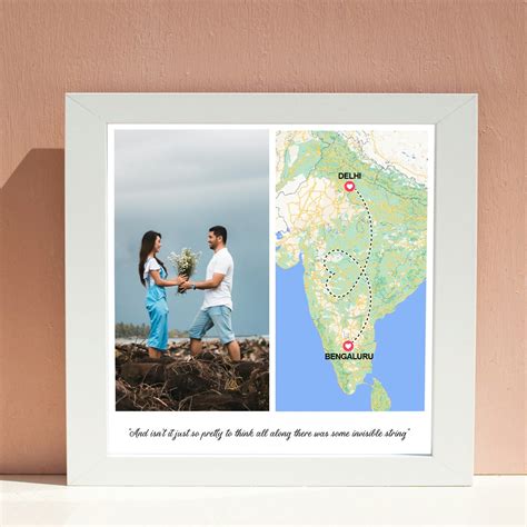 Buy Personalised Location Frames - White (NO COD on This Product ...