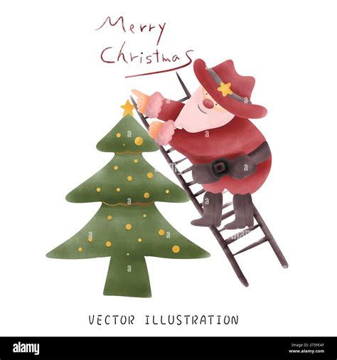 Cute Cowboy Santa in Cowboy Outfit Stock Vector Image & Art - Alamy