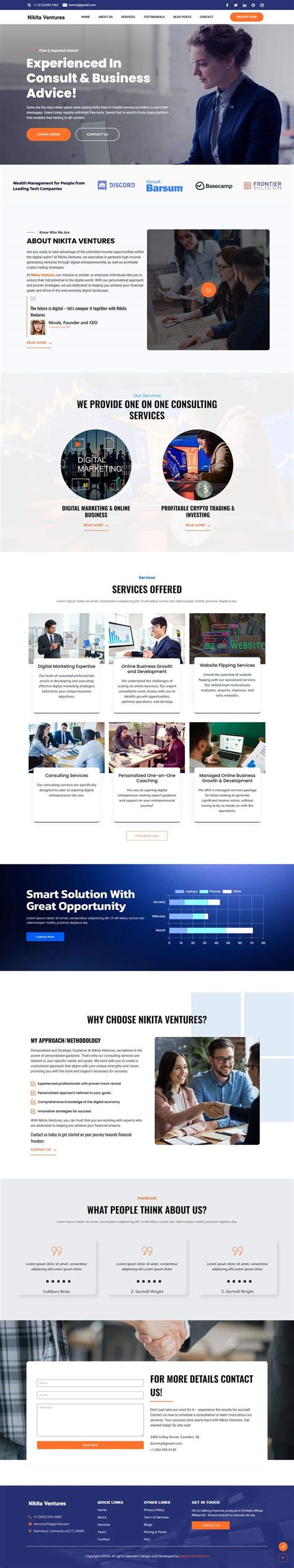 Entry #173 by jaswinder527 for Create a luxurious & modern, one page ...