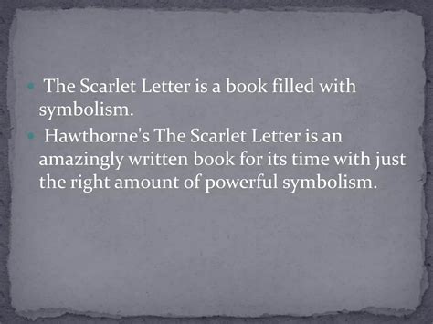 Symbolism in "Scarlet Letter" | PPTX