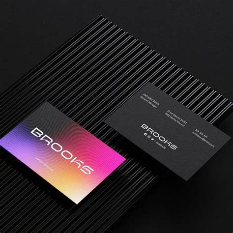 Business Card Design Black Background 的图像结果