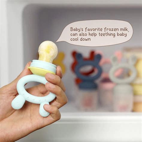 Buy Baby Fruit Food Feeder Pacifier | Milk Frozen Set | Silicone Feeder ...