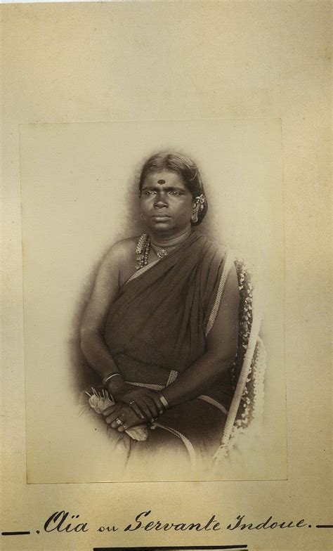 An Indian Female Domestic Helper - c1870's - Old Indian Photos