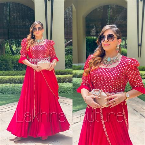 Cherry Drape Gown Without Belt – Lakhina Couture