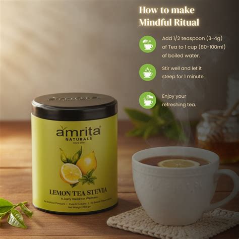 Lemon Stevia Herbal Tea – Amrita Naturals